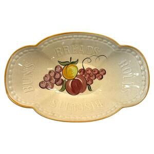 1960s Vintage Los Angeles Potteries Ceramic Bread & Biscuit Bowl